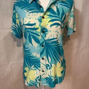 Sonoma Blue and Yellow Floral Men's Shirt